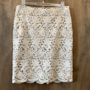 Ann Taylor lace pencil skirt